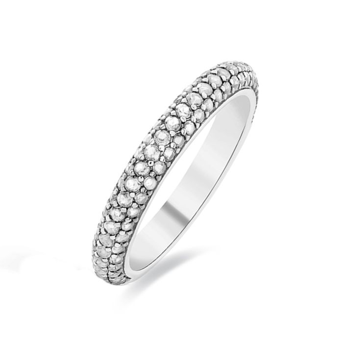 Bague - LUXENTER - Kay - Argent sterling 925 - Finition rhodium - Zircone