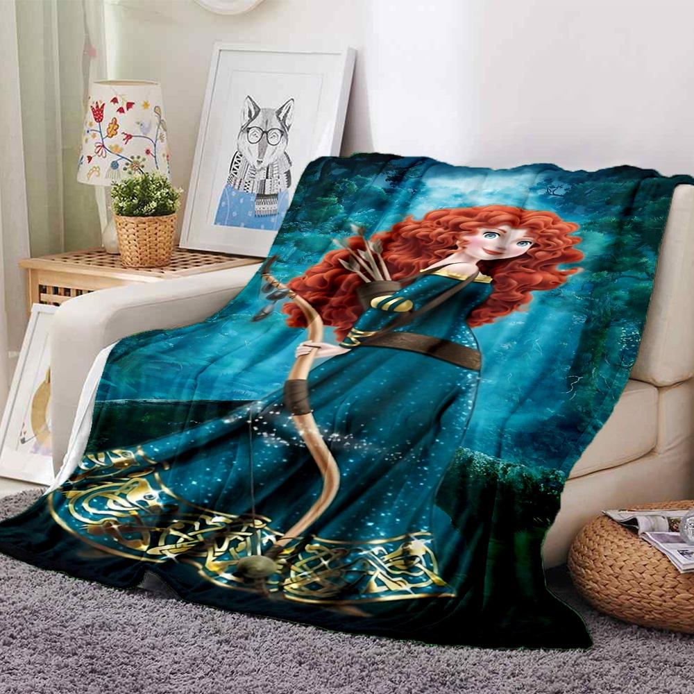 1pc Meridas Brave Adventure flannel Blanket for Super Soft Cute Comfort Blanket for Travel Bedding Couch Sofa Blanket Y73015