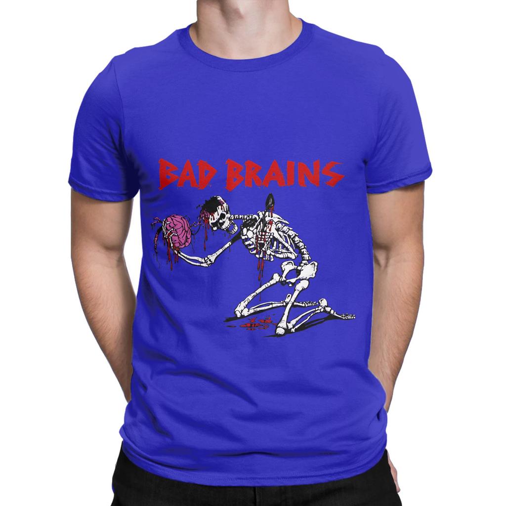Bad Brains Punk skull Novelty 100 Cotton TShirt Bad Brains Tees Tops For Unisex
