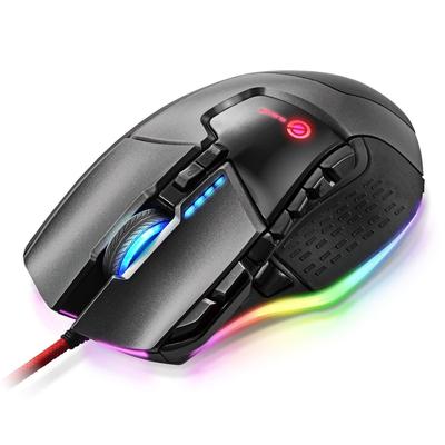 Игровая мышь ELECOM, 13 программируемых кнопок, RGB, аппаратный макрос, регулируемое разрешение (100-16000), Баланс веса, керамическая подошва, черный цвет M-G02URBK
