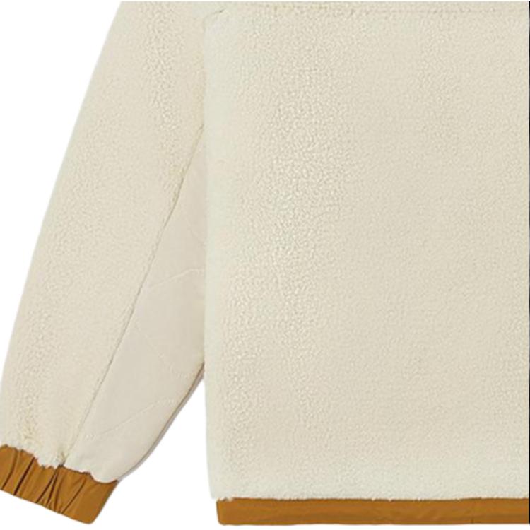 Vans Solid Color Front Pocket Hoodie Long Sleeve Women Tops Yellow VN0A7YIC2N1