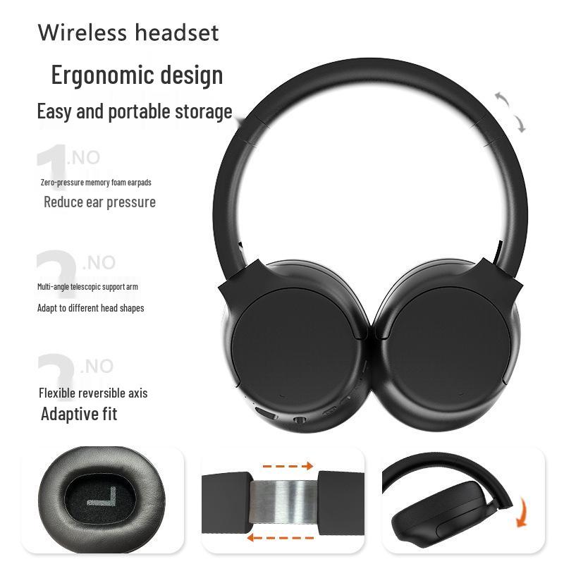 Универсальные Bluetooth-наушники закрытого типа с шумоподавлением: Длительное время работы от аккумулятора, Высококачественный звук