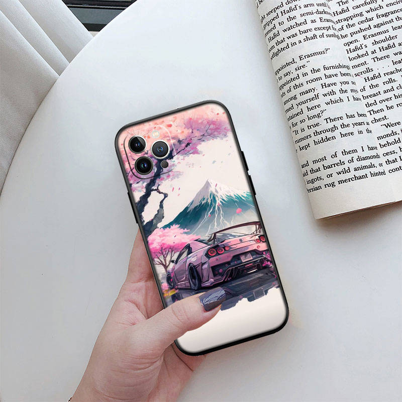 ED53 Supercar HKS JDM автомобильный чехол для телефона iPhone 6 6s 7 8 11 12 13 14 15 XS Pro Max XR X SE Samsung S20 S21 S22 S23 S24 FE Ultra Plus Lite S21S A55