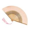 With Tassel Chinese Folding Fan Hollow Handle Antiquity Folding Fans  Japanese