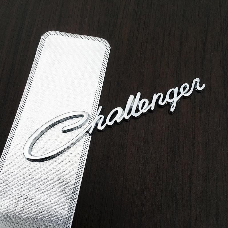 Английская наклейка на автомобиль Challenger Модифицированная металлическая наклейка Challenger Наклейка на задний багажник Наклейка на крыло сбоку