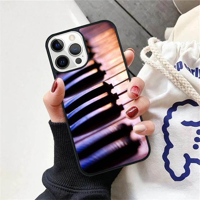 Клавиши пианино Винтажные ноты Чехол для телефона Для iPhone 17 Air 15 16 14 13 12 Pro Max 11 Pro Max Plus Coque