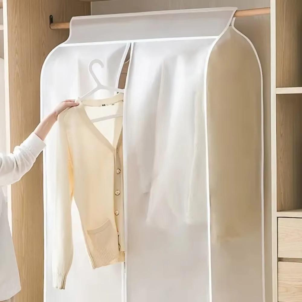 Fully Enclosed Clothes Dust Cover Anti-fouling Hanging Clothes Bag Coat Storage Bags For Household