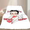 1pc Betty Boop Blanket, Super Cozy Printed Home Blanket, All-Season Warmth