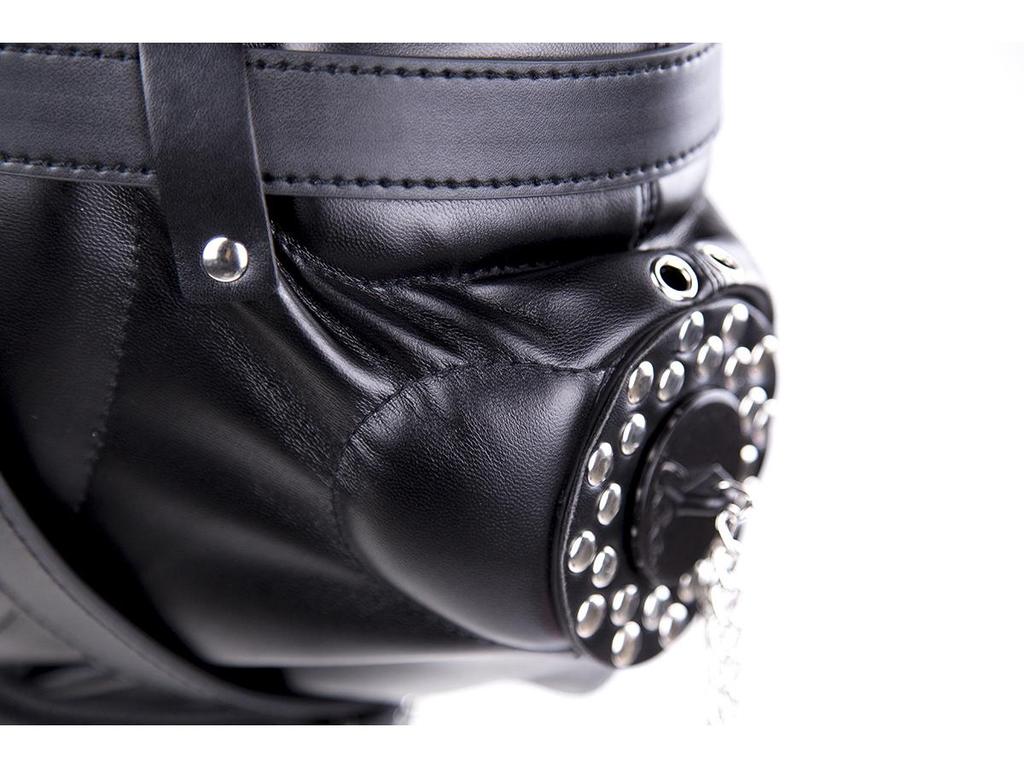 Эротическая маска для бондажа и капюшон-кляп для взрослых