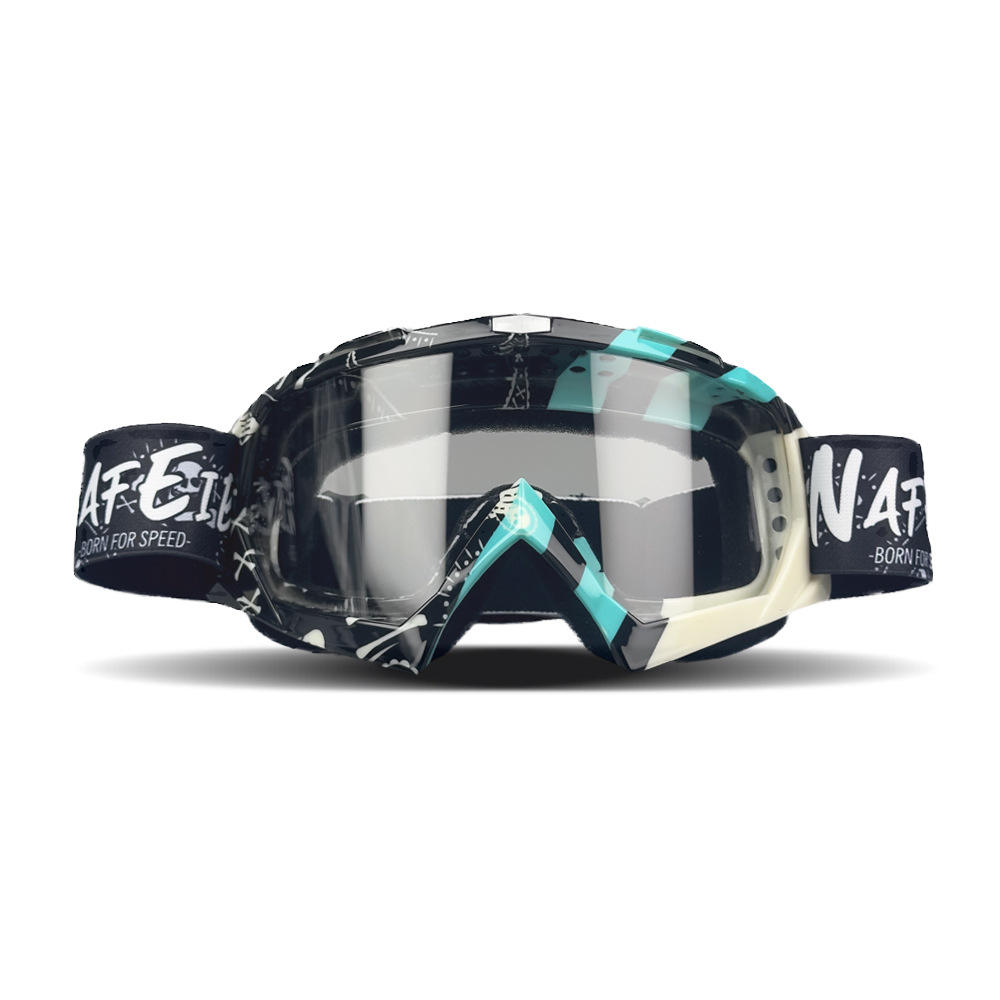 2026 Vibrant Frame Design Motocross Goggles UV400 Lens Lightweight Durable Adjustable Strap Outdoor Sports Riding Goggles
