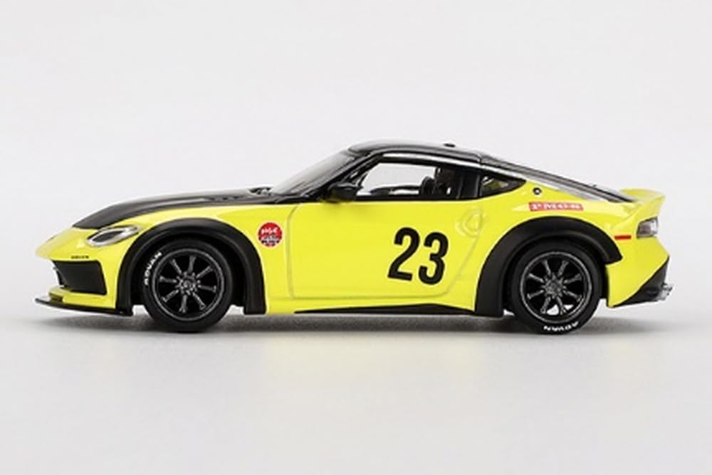 MINI GT Nissan Z WORKS Ikazuchi Yellow Finished Product 1/64 LBNATION (Left-Hand Drive)