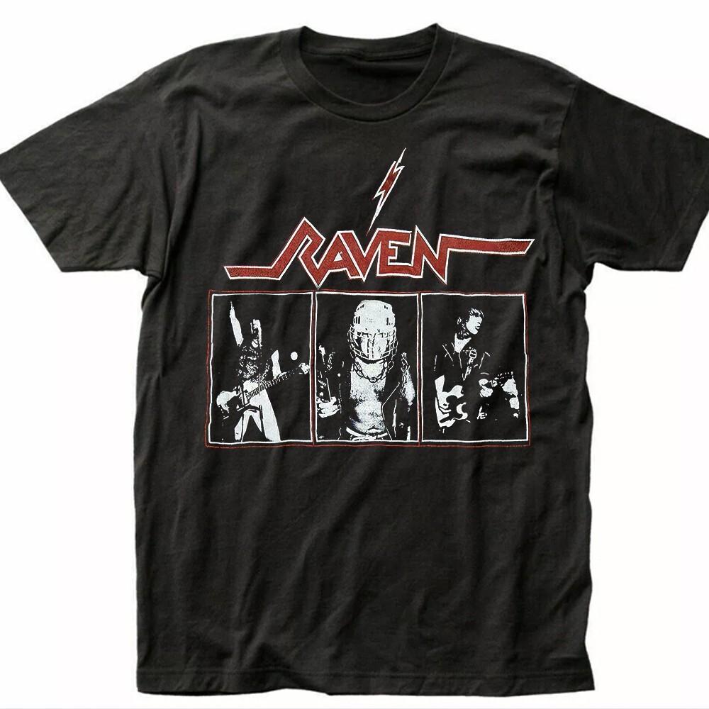 Популярная мужская футболка с коротким рукавом RAVEN BAND S-235XL Унисекс T-shirt 10D522