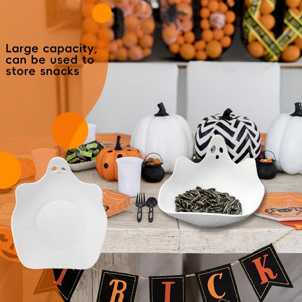 Миска Веселая Хэллоуинская Фестивальная Атмосфера Украшение Закуски Фруктовая Тарелка Настольное Украшение