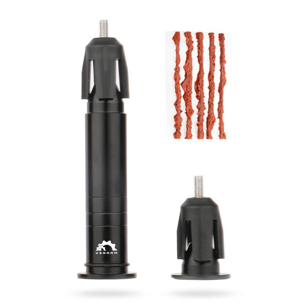 Комплект для ремонта велосипедных бескамерных шин, инструмент для сверления шин шоссейного велосипеда MTB с 5 заглушками для шин и наконечником ручки