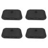 A16P-4X Marine Deck Plate Access Cover Pull Out pection Hatch With Latch For Boat Kayak Canoe, 380 X 280Mm -Black