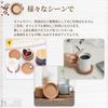 Heizi Cork Coasters, Thick, Round, Deep, Stylish, Absorbent, Large, Rimmed, Heat-Resistant, Heavyweight, for Commercial Use (24, 9cm Diameter, 1.7cm