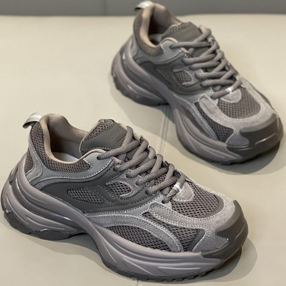 Туфли Little Monster на платформе для папы, женская обувь Explosion 2025, весна, новая, ретро, женская, универсальная и легкая повседневная спортивная обувь