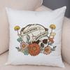 Wild Spirit Skull Pillowcase Double Print Stay Weird Mushroom Cushion Cover Soft Plush Boots Soul Camera Pillowcase for Sofa