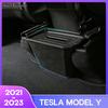 For Tesla Model Y  2022 2023 Car Rear Row Air Outlet Seat Back Organizer Interior Storage Box Y
