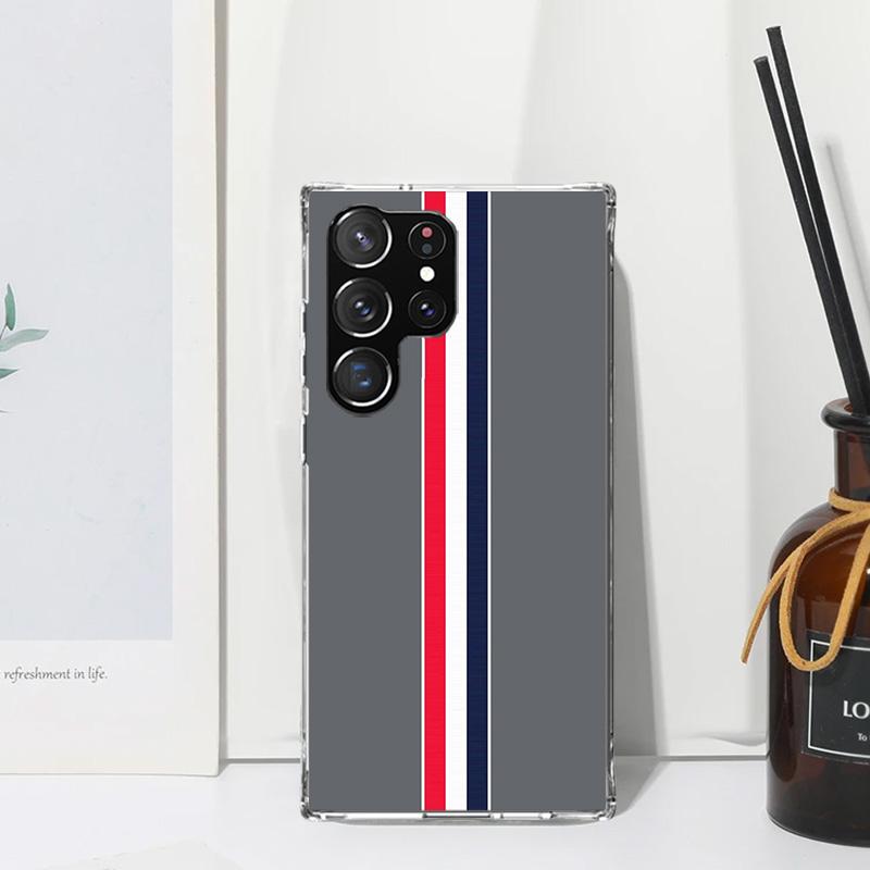 Luxury Sports Line Cool Stripes Phone Case For Samsung Galaxy Note 20 Ultra 10 Plus 9 8 M11 M12 M21 M30S M32 M51 M52 J4 J6 + J8