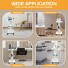 Multifunctional Beauty Cart Salon Rolling Trolley 88Lbs Load 360° Quiet Wheels Large Panel Beauty Tools for Salon Hospital