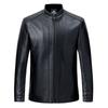 Spring and Autumn New Genuine Leather Jacket Men's Sheepskin Stand Collar Middle-Aged Business Casual Genuine Leather Jacket