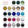 20Pcs 10mm Four Corners Gemstone Flower Claw Drill with Bottom Bracket Hand Sewing Rhinestone Clothing Shoe Accessories