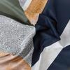 TRIANA bedding set 160x200 cm - satin cotton, geometric pattern in a modern style