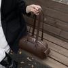 Autumn Retro Texture Bowling Bag Women's Bag 2025 New Simple Shoulder Pillow Bag Versatile Commuter Bag