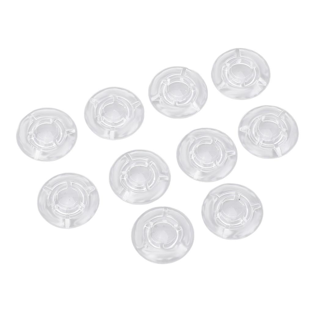10Pcs Guitar Effect Pedal Footswitch Topper ABS Clear Single Pedal Footswitch Topper 10mm