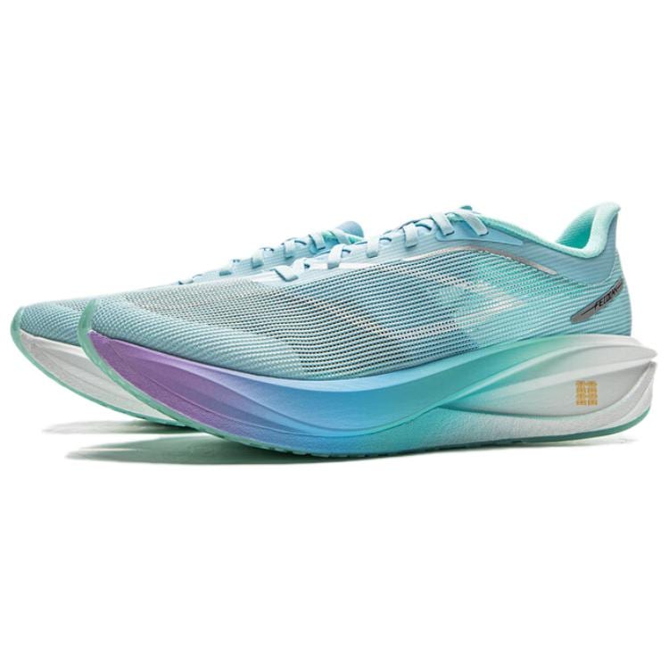 Li Ning Feidian 5 Challenger Низкие Беговые Кроссовки с Карбоновой Пластиной Мужские Цвет Ледниковый Синий ARMV001-14