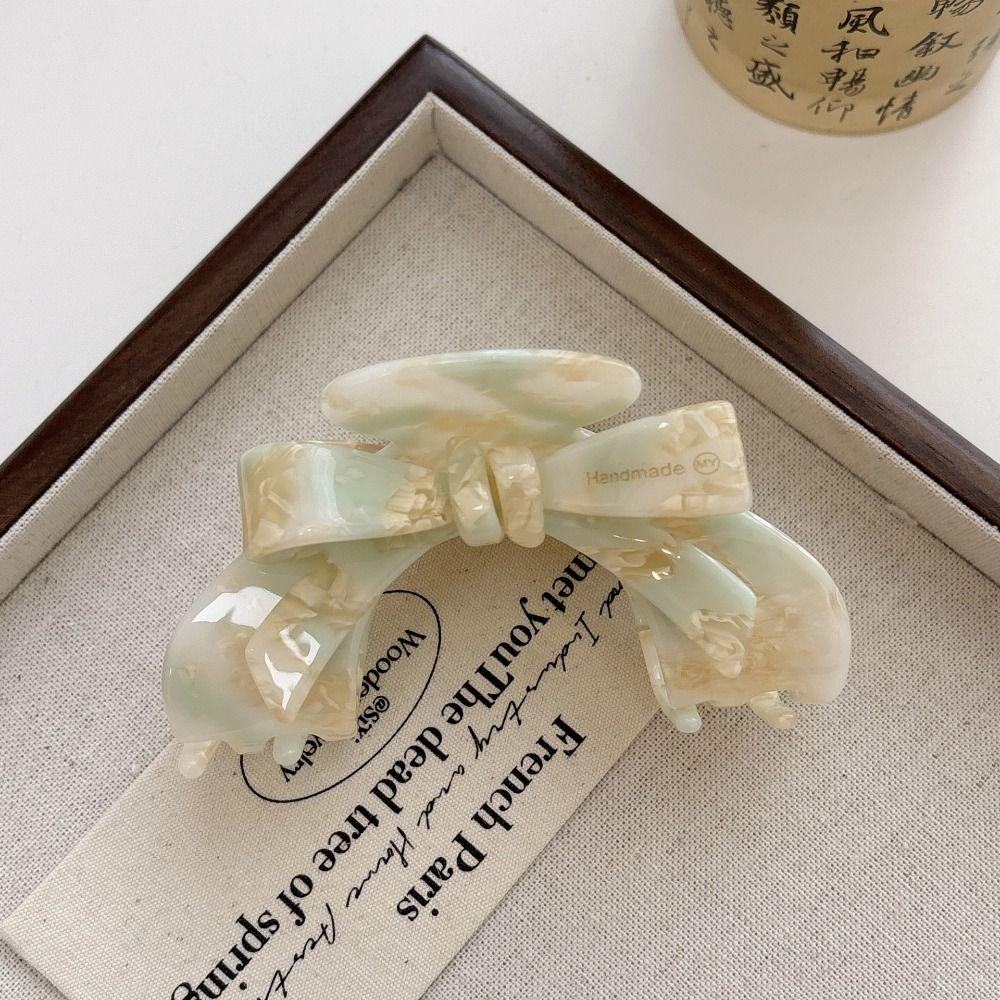 Корейский стиль Уксусная кислота бант для волос коготь маленькая геометрия волос краб заколка Французская акула заколка головной убор