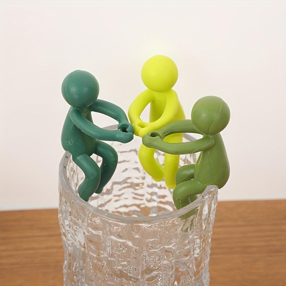 3 шт. милый гуманоидный помощник для поддержки растений для почек, стеблей и опор растений, идеально подходит для размножения и домашнего садоводства, отличный подарок для любителей растений