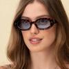  New Oval Women Fashion Sunglasses Shades UV400 Retro Punk Rivets Men Sun Glasses