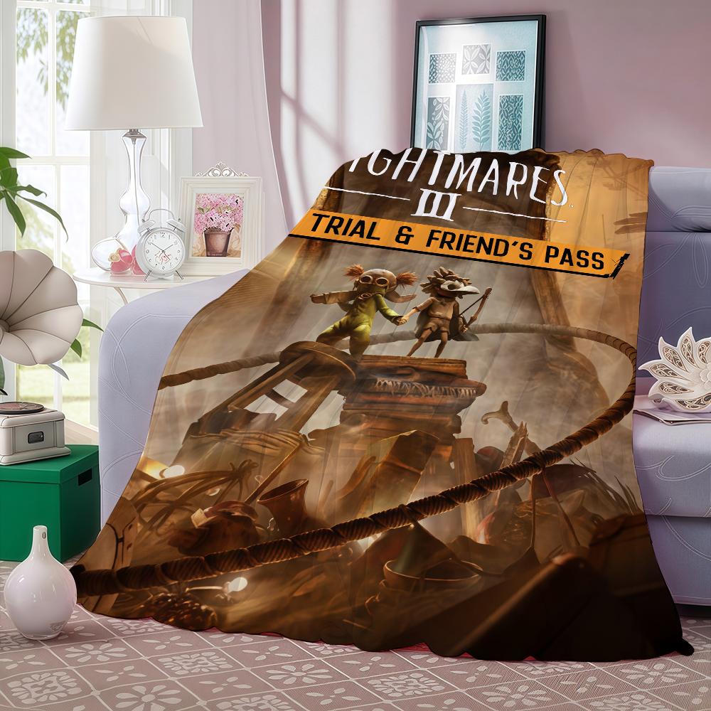 Игры-приключения L Little Nightmares 3 Плед для дивана, офиса, кровати, путешествий, сна, чтения, отдыха, кемпинга Мягкий и теплый