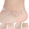 Women Chic Silver Plated Butterfly Stars Bell Charm Anklet Bracelet Foot Chain