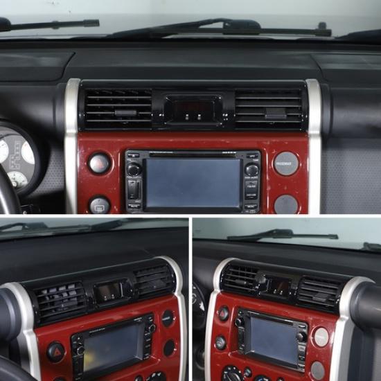Matte Black Center Console Air Outlet Trim For Toyota FJ Cruiser 2007-