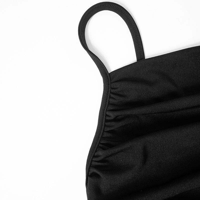 YYFS Женская мода повседневная летняя весна однотонная без рукавов с принтом на подтяжках блузки и рубашки