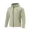 Li Ning Fitness Series Windproof Water-Repellent Hooded Jacket Men Jacket Hiking-Green AFDVE93-2
