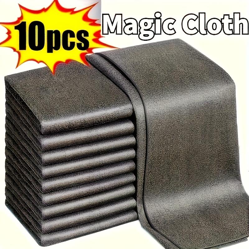 10pcs Magic Glass Cleaning Cloths - Thickened Microfiber Wipes, Suitable for Windows, Mirrors, Cars, and Kitchen Bathroom Surfaces, Practical Design