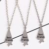 Creative Best Friend Necklace Zinc Zinc Alloy Multi-person Splicing Necklace Friendship Necklace  Unisex