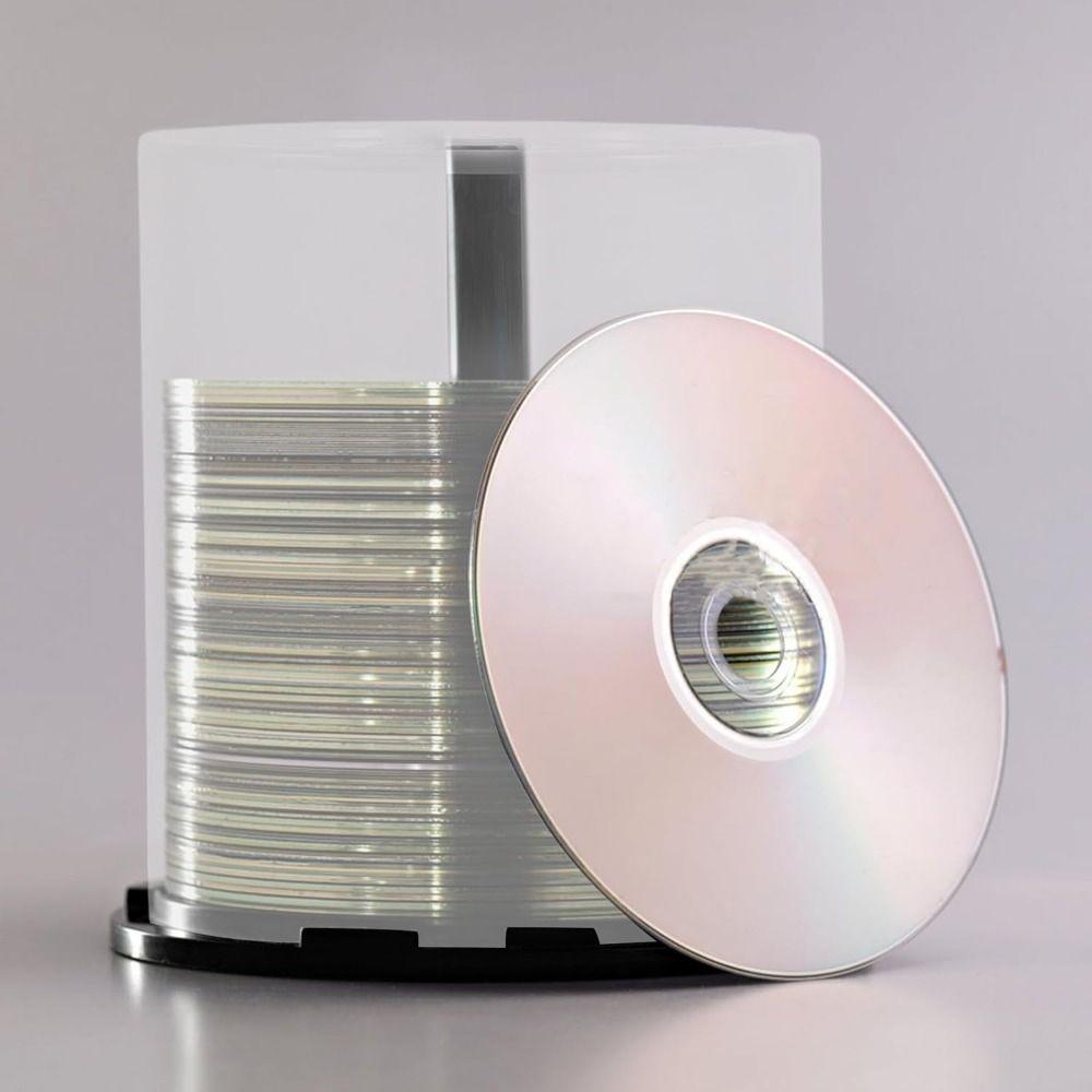 Clear Plastic DVD Storage Bucket Holds 100 Discs Disc Organizer Portable CD Storage Bucket  Home