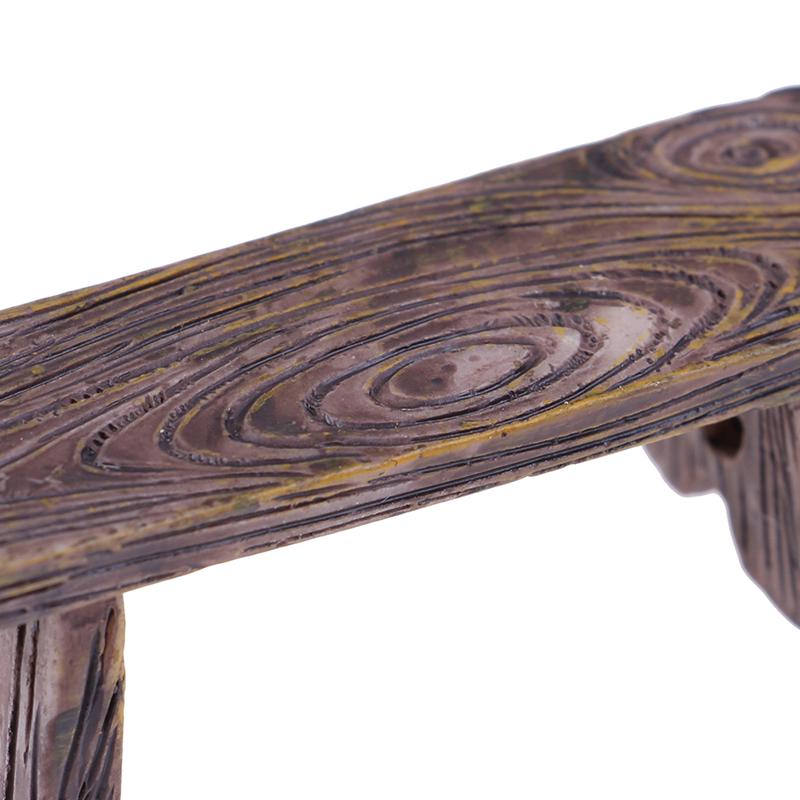 2шт мини деревянная скамейка украшения для дома фигурки Diy аквариум/кукольный домик декор