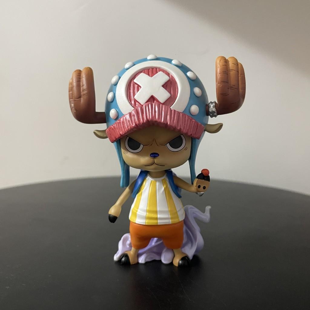 Фигурка Чоппера из One Piece, ПВХ, с улыбающимся лицом, для декора стола и автомобиля