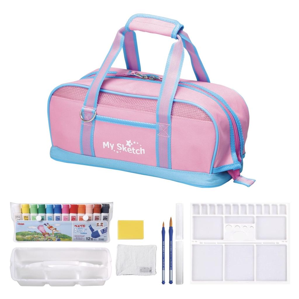 Pentel Watercolor Sketch Paint Set ZST21-P, Pink
