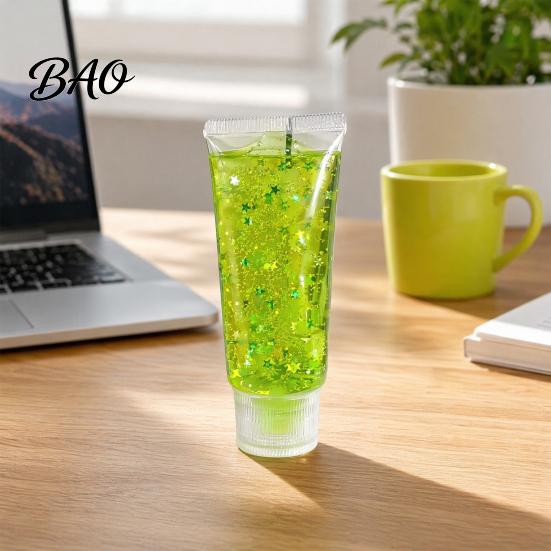 Stress Relief Gadget Toothpaste Tube Toy, Slow Rising Clear Squeeze Anti-stress Toy Anxiety Reduction Hand Exercise Relaxation for Home Office