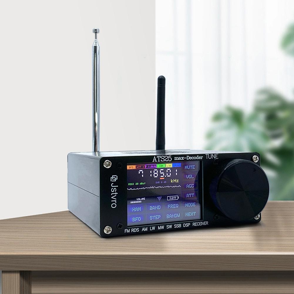 SI4732 ATS-25 Max-Decoder Радиоприемник Версия 4.16 Полнодиапазонный Радиоприемник Литиевая Батарея 3000 мАч 2,4-дюймовый Сенсорный Экран