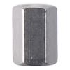 10Pcs Silver Tone Hex Coupling Nuts 304 Stainless Steel Metric Size Durabl Hex Rod Coupling Nut