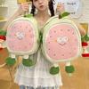 New High-value, Fresh, Sweet and Funny Apple Backpack, Grade 1-3 Large-capacity Backpack for Primary and Secondary School Students