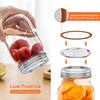 50Pcs Regular Mouth Canning Lids Tinplate Mason Jar Lids Reusable Kerr Jars Airtight Sealed Store Spices Sweets Biscuits Jams